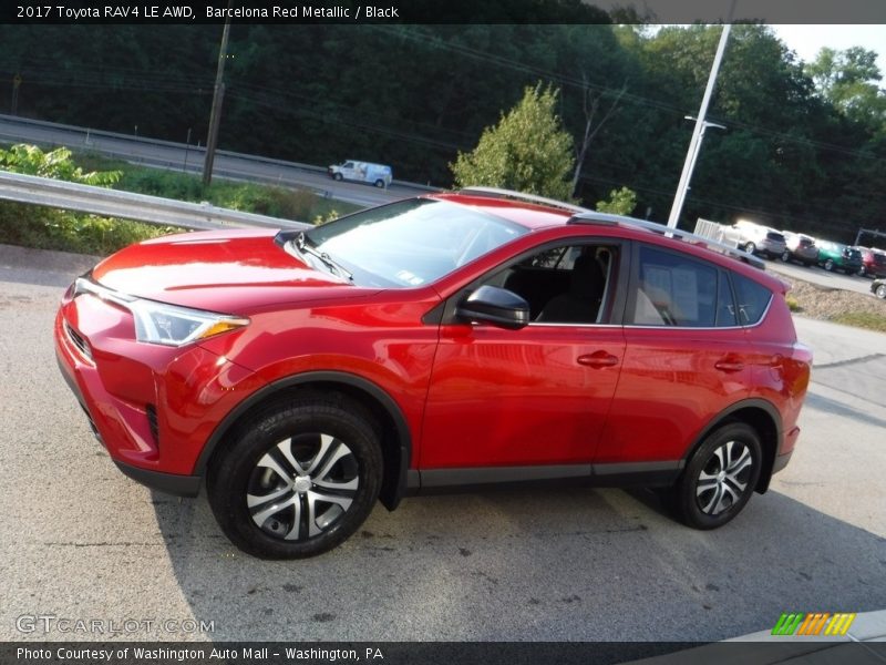 Barcelona Red Metallic / Black 2017 Toyota RAV4 LE AWD
