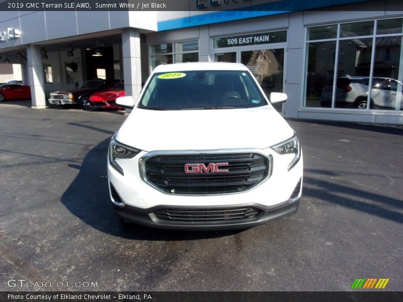 Summit White / Jet Black 2019 GMC Terrain SLE AWD