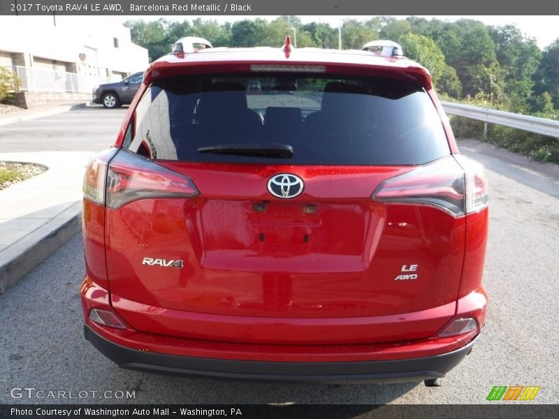 Barcelona Red Metallic / Black 2017 Toyota RAV4 LE AWD