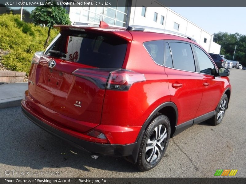 Barcelona Red Metallic / Black 2017 Toyota RAV4 LE AWD