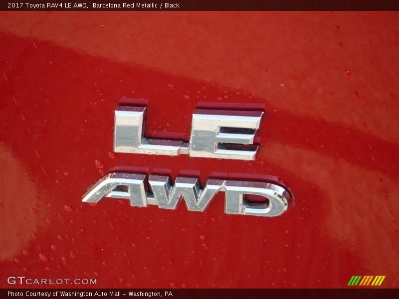 Barcelona Red Metallic / Black 2017 Toyota RAV4 LE AWD