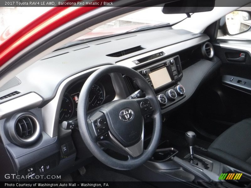 Barcelona Red Metallic / Black 2017 Toyota RAV4 LE AWD