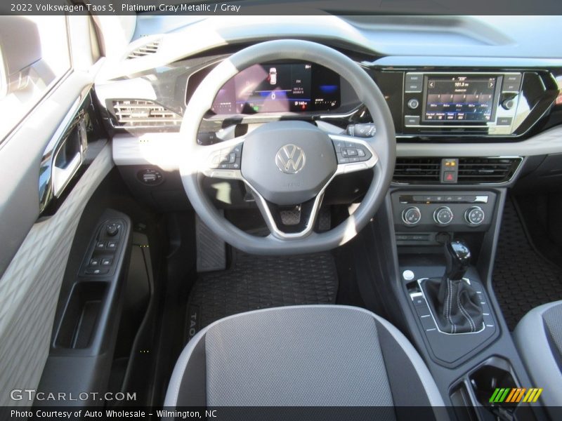 Platinum Gray Metallic / Gray 2022 Volkswagen Taos S