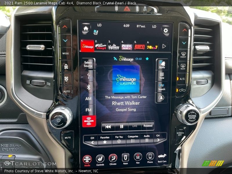 Controls of 2021 2500 Laramie Mega Cab 4x4