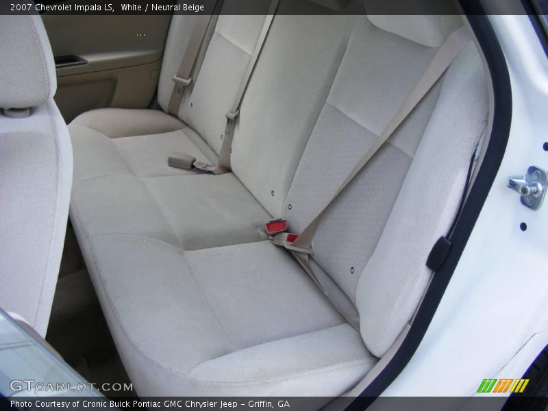 White / Neutral Beige 2007 Chevrolet Impala LS