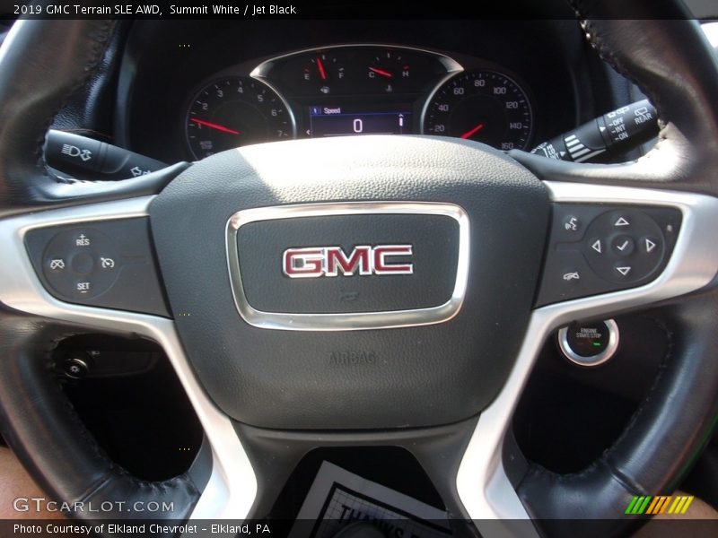 Summit White / Jet Black 2019 GMC Terrain SLE AWD