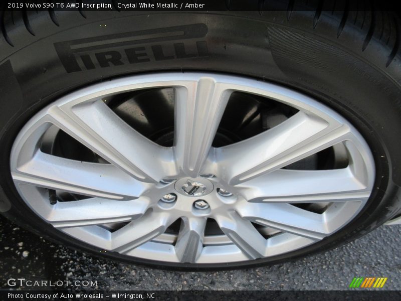 Crystal White Metallic / Amber 2019 Volvo S90 T6 AWD Inscription