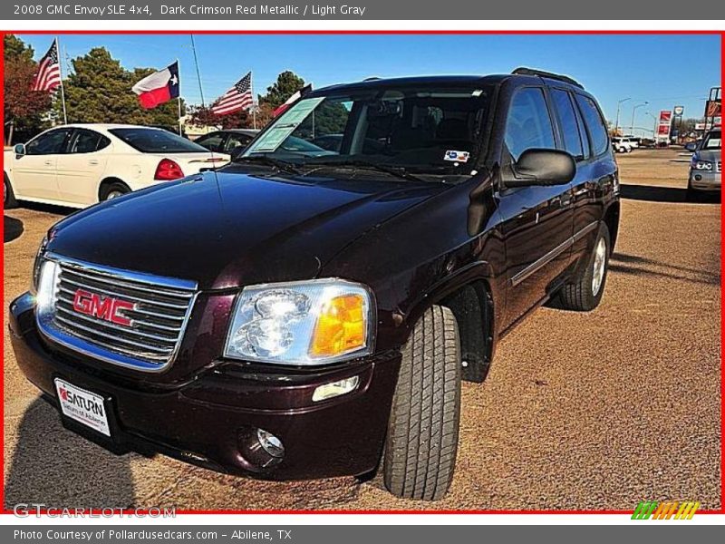 Dark Crimson Red Metallic / Light Gray 2008 GMC Envoy SLE 4x4
