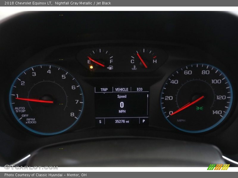 Nightfall Gray Metallic / Jet Black 2018 Chevrolet Equinox LT