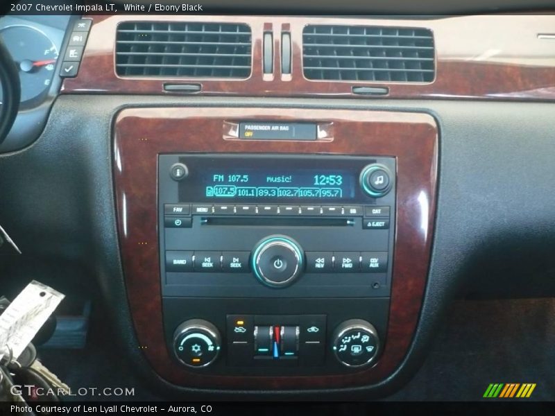 White / Ebony Black 2007 Chevrolet Impala LT