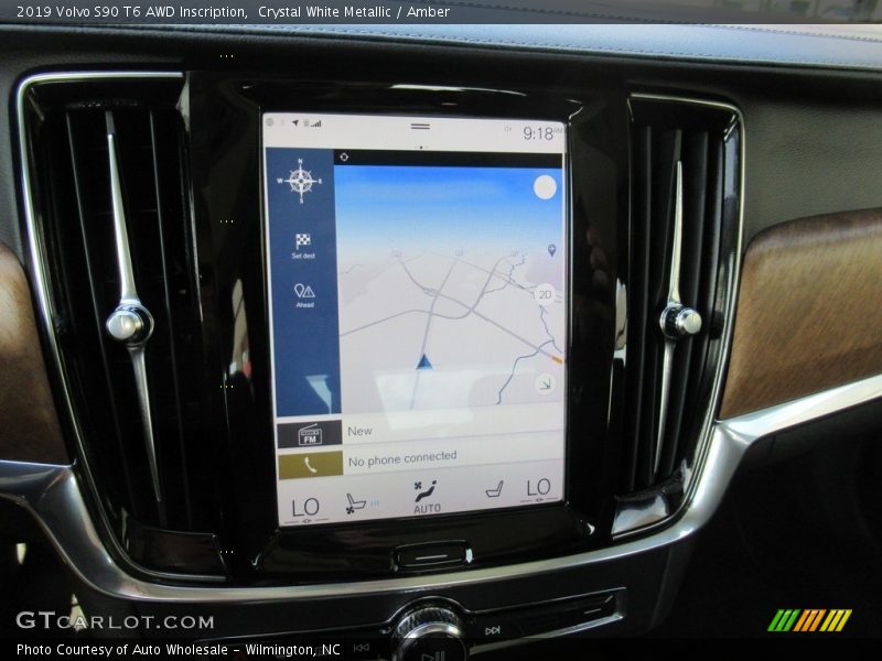 Crystal White Metallic / Amber 2019 Volvo S90 T6 AWD Inscription