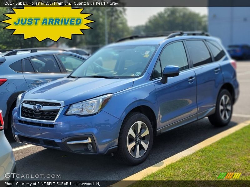 Quartz Blue Pearl / Gray 2017 Subaru Forester 2.5i Premium