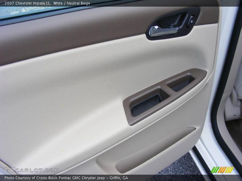 White / Neutral Beige 2007 Chevrolet Impala LS