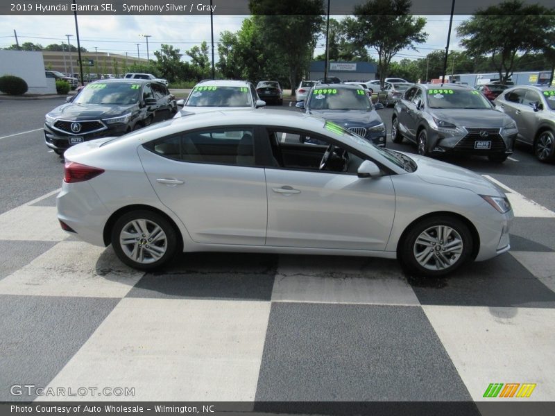 Symphony Silver / Gray 2019 Hyundai Elantra SEL