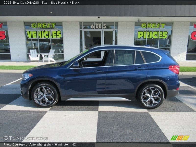 Estoril Blue Metallic / Black 2018 BMW X1 xDrive28i
