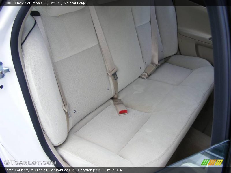 White / Neutral Beige 2007 Chevrolet Impala LS