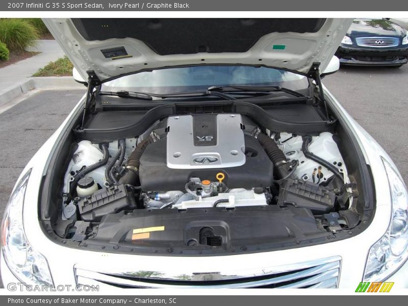 Ivory Pearl / Graphite Black 2007 Infiniti G 35 S Sport Sedan