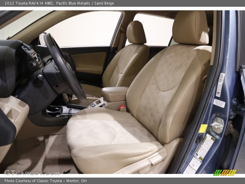 Pacific Blue Metallic / Sand Beige 2012 Toyota RAV4 I4 4WD
