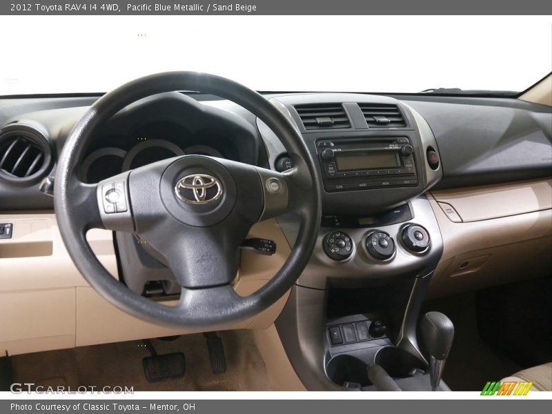 Pacific Blue Metallic / Sand Beige 2012 Toyota RAV4 I4 4WD