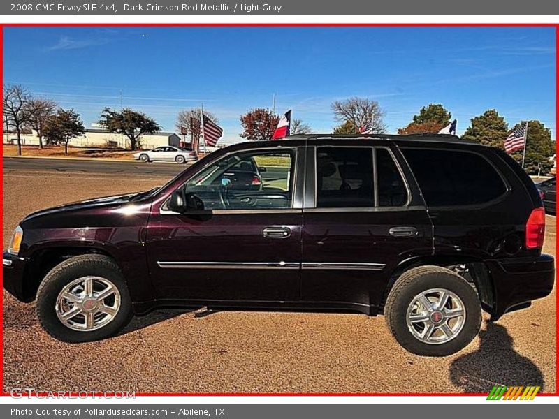 Dark Crimson Red Metallic / Light Gray 2008 GMC Envoy SLE 4x4