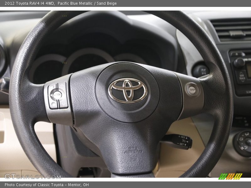 Pacific Blue Metallic / Sand Beige 2012 Toyota RAV4 I4 4WD