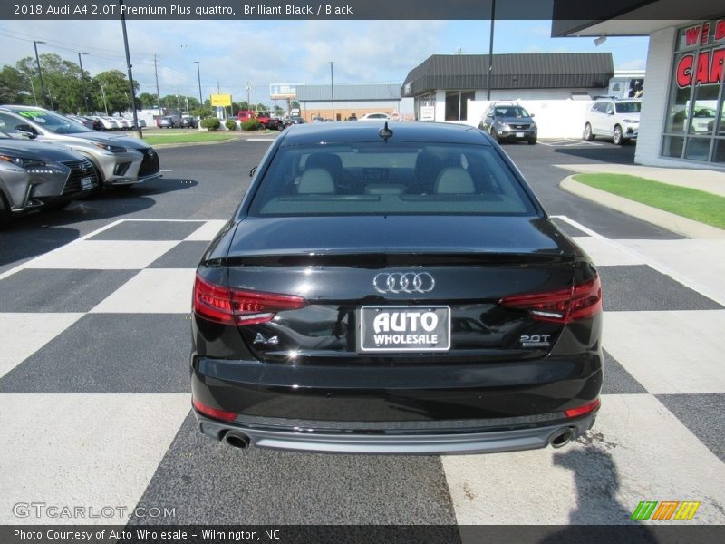 Brilliant Black / Black 2018 Audi A4 2.0T Premium Plus quattro