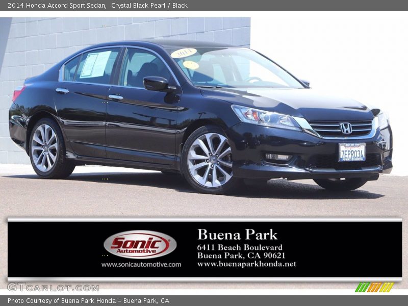 Crystal Black Pearl / Black 2014 Honda Accord Sport Sedan