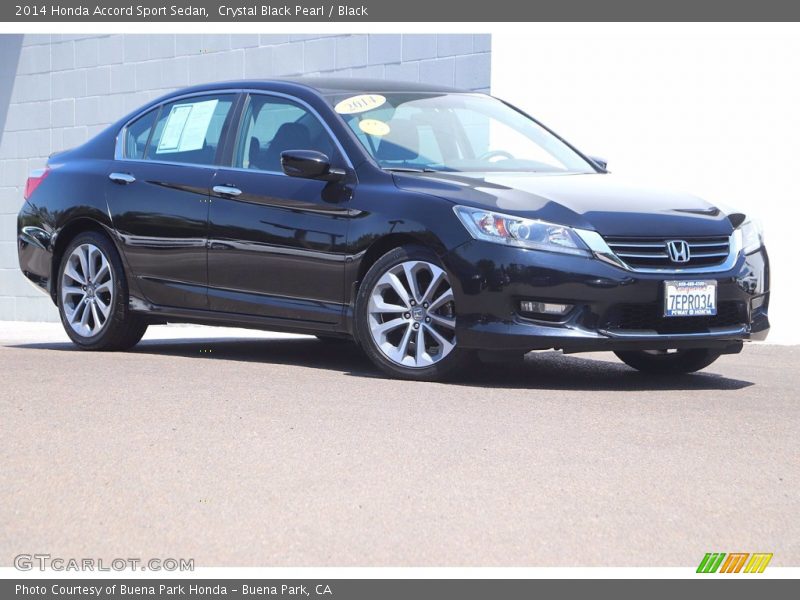 Crystal Black Pearl / Black 2014 Honda Accord Sport Sedan