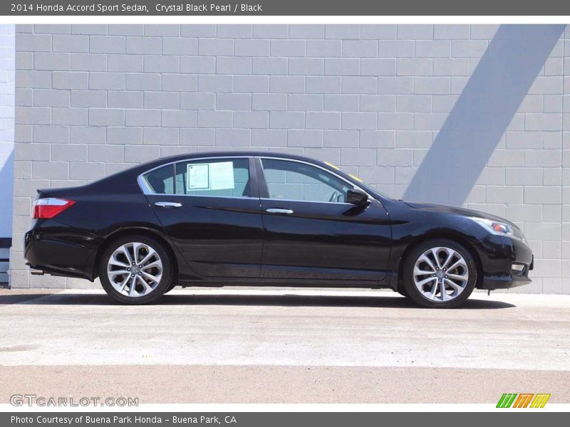 Crystal Black Pearl / Black 2014 Honda Accord Sport Sedan