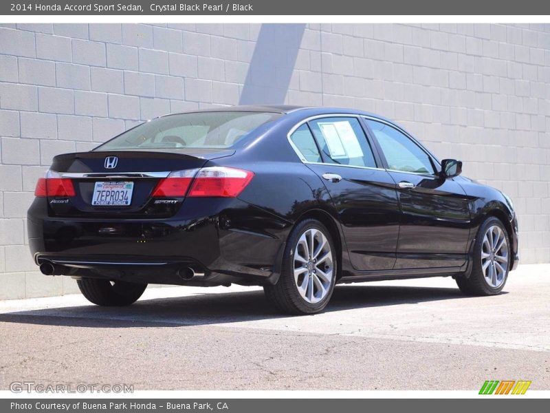 Crystal Black Pearl / Black 2014 Honda Accord Sport Sedan