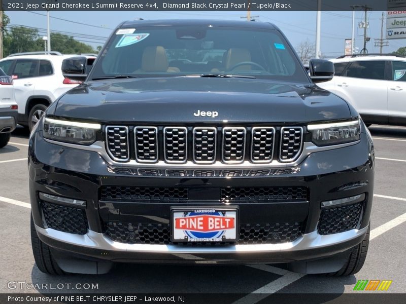 Diamond Black Crystal Pearl / Tupelo/Black 2021 Jeep Grand Cherokee L Summit Reserve 4x4