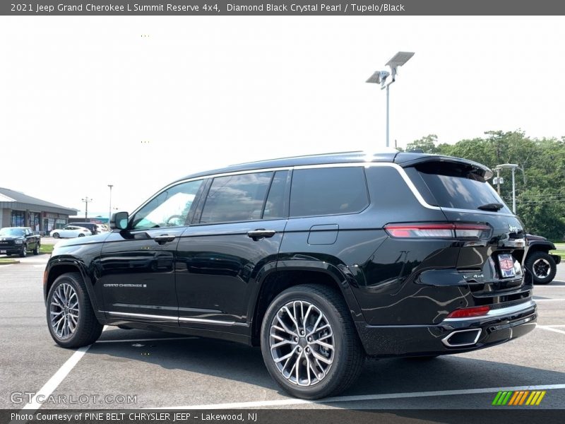 Diamond Black Crystal Pearl / Tupelo/Black 2021 Jeep Grand Cherokee L Summit Reserve 4x4