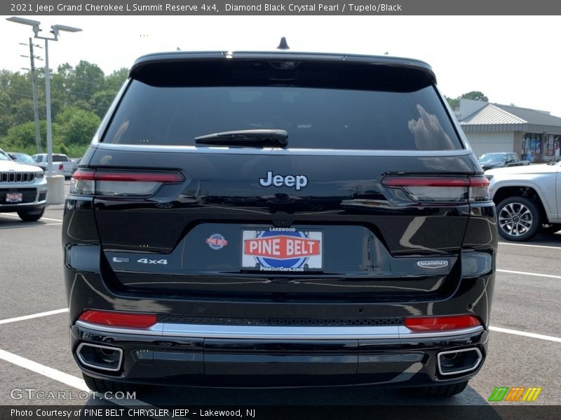 Diamond Black Crystal Pearl / Tupelo/Black 2021 Jeep Grand Cherokee L Summit Reserve 4x4