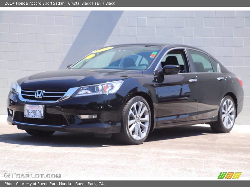 Crystal Black Pearl / Black 2014 Honda Accord Sport Sedan