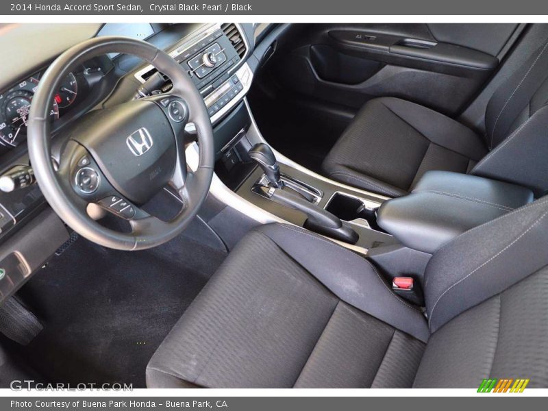 Crystal Black Pearl / Black 2014 Honda Accord Sport Sedan