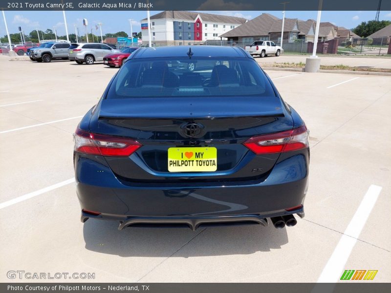 Galactic Aqua Mica / Black 2021 Toyota Camry SE