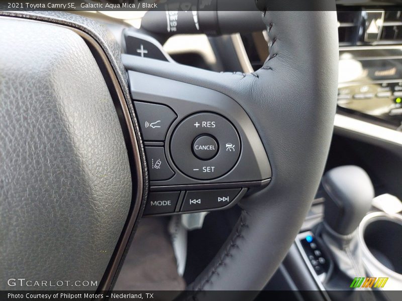 Galactic Aqua Mica / Black 2021 Toyota Camry SE