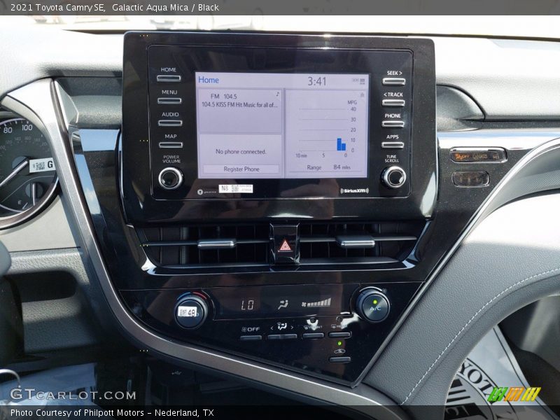 Galactic Aqua Mica / Black 2021 Toyota Camry SE