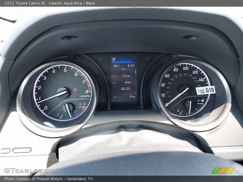 Galactic Aqua Mica / Black 2021 Toyota Camry SE