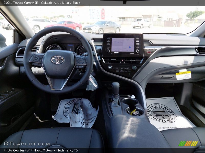 Galactic Aqua Mica / Black 2021 Toyota Camry SE