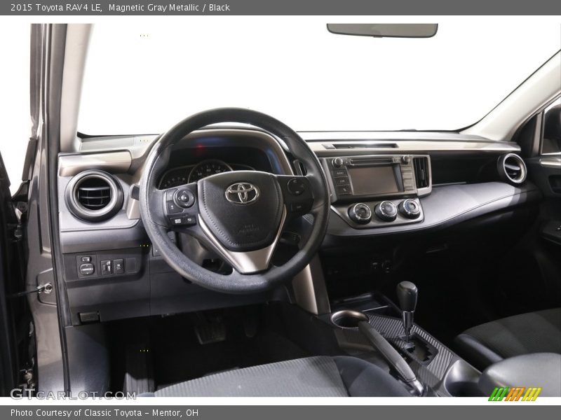 Magnetic Gray Metallic / Black 2015 Toyota RAV4 LE