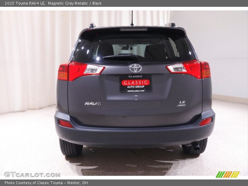 Magnetic Gray Metallic / Black 2015 Toyota RAV4 LE
