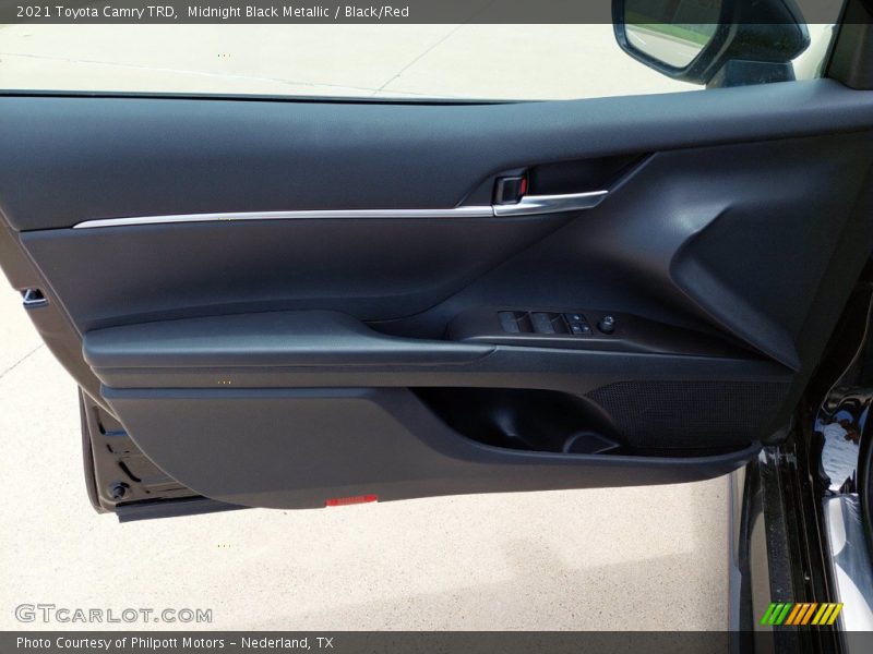 Midnight Black Metallic / Black/Red 2021 Toyota Camry TRD