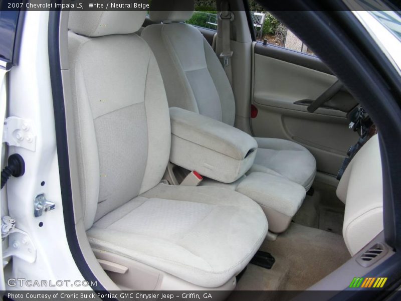 White / Neutral Beige 2007 Chevrolet Impala LS