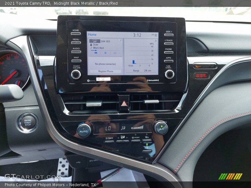 Midnight Black Metallic / Black/Red 2021 Toyota Camry TRD