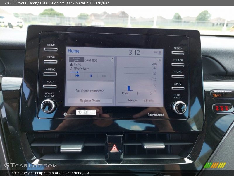Controls of 2021 Camry TRD