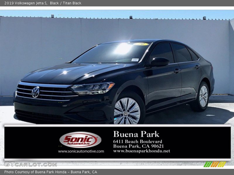 Black / Titan Black 2019 Volkswagen Jetta S