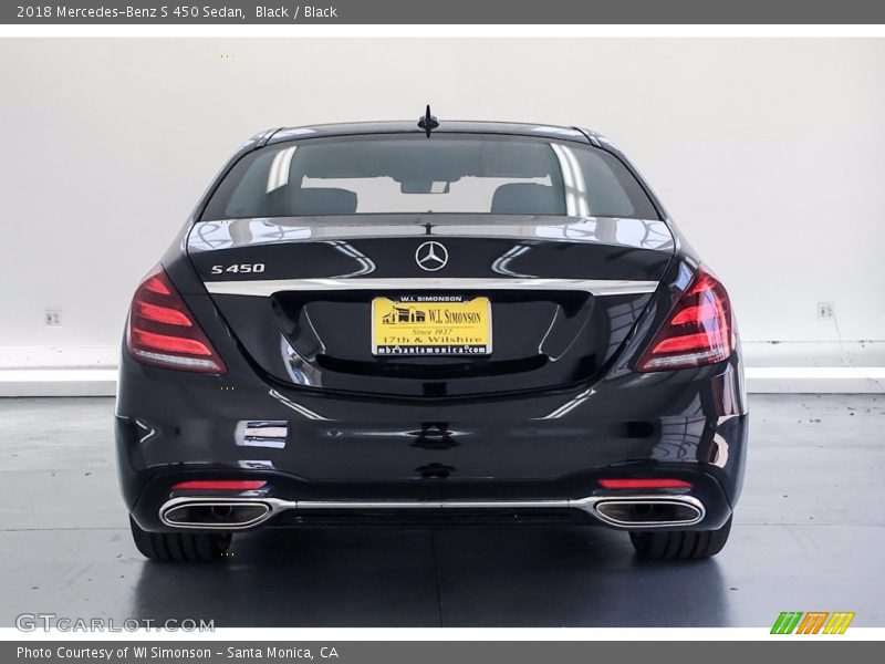 Black / Black 2018 Mercedes-Benz S 450 Sedan
