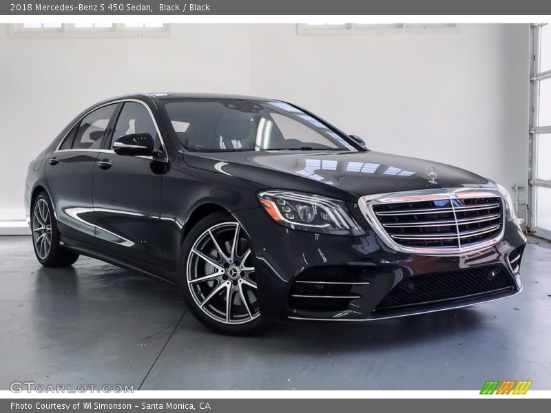 Black / Black 2018 Mercedes-Benz S 450 Sedan