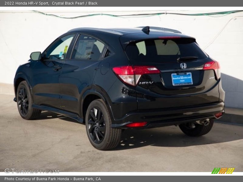 Crystal Black Pearl / Black 2022 Honda HR-V Sport